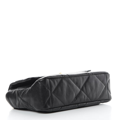 Chanel Lambskin Quilted Large 19 Flap Black 4 of 12