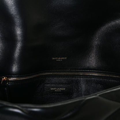 Saint Laurent Lambskin Quilted Sade Puffer Envelope Clutch Black 6 of 11