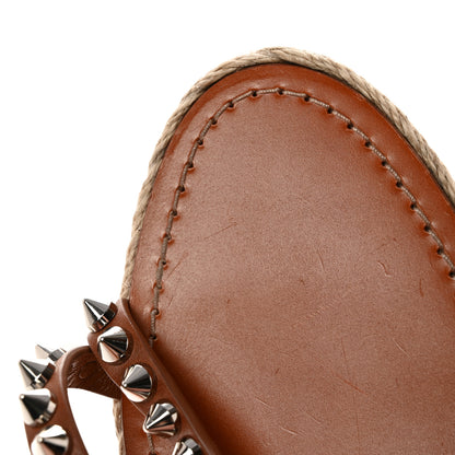 Christian Louboutin Calfskin Mafaldina 120 Wedge Sandals 41 Cuoio Natural 12 of 13
