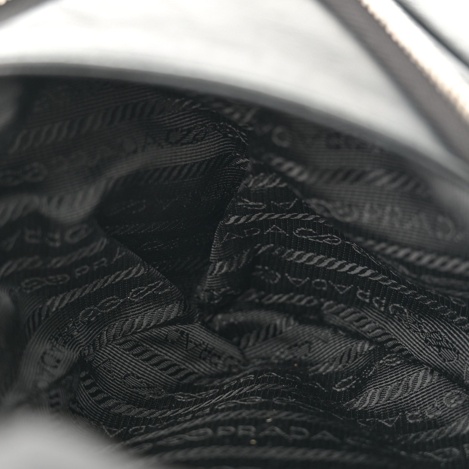 Prada Nappa Padded Signaux Triangle Crossbody Black 5 of 12
