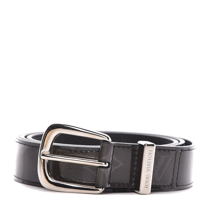 Louis Vuitton Glaze Calfskin Monogram Eclipse Ouest 30mm Belt 100 40 1 of 7