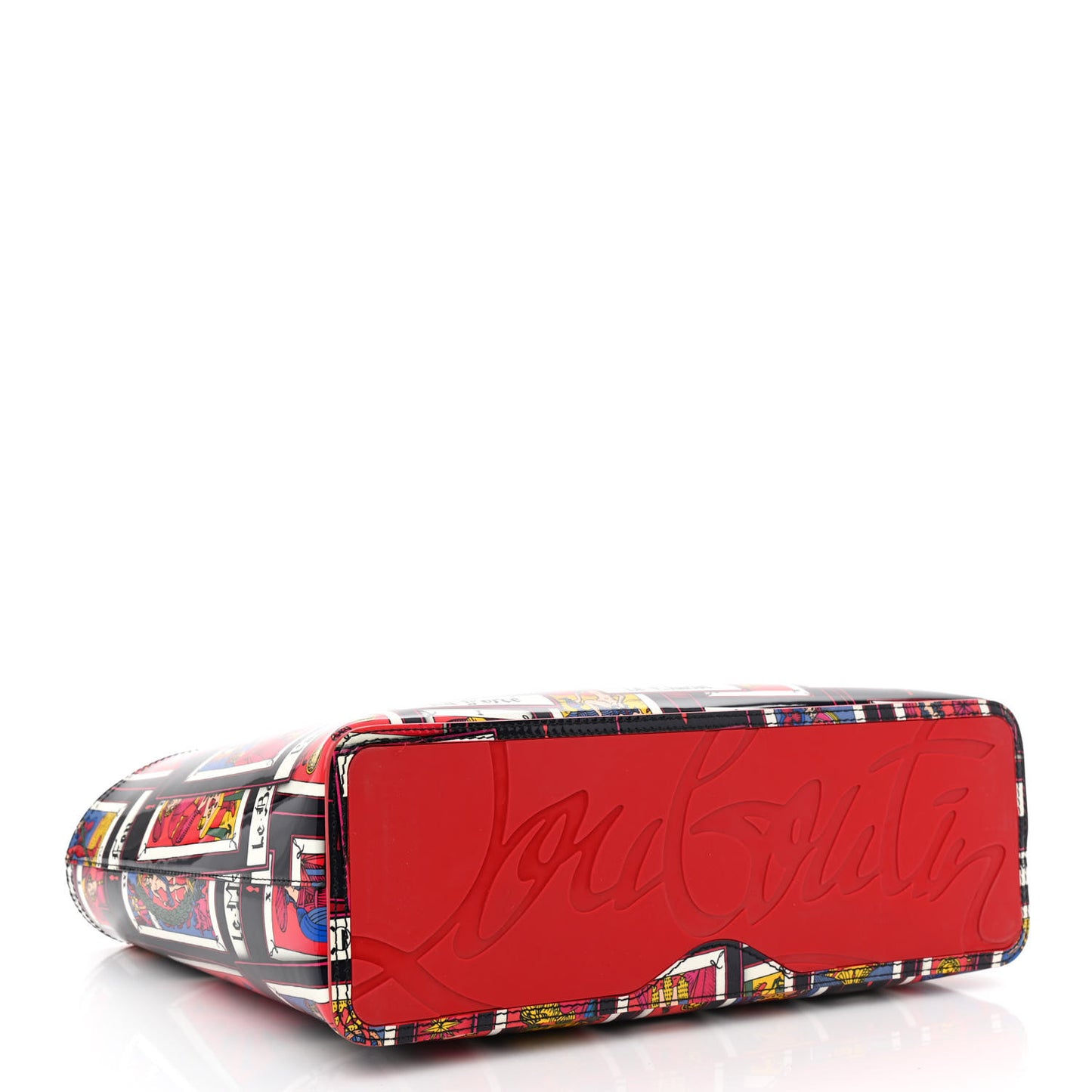 Patent Calfskin Small Tarot Cabata Tote Multicolor