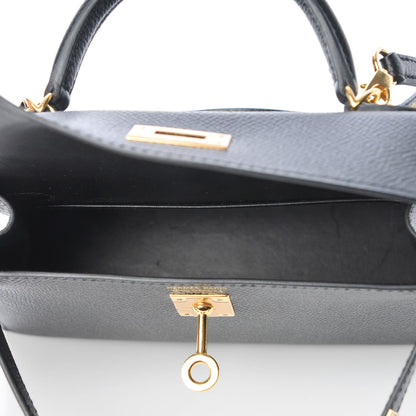 Hermes Epsom Mini Kelly Sellier 20 Black 9 of 29