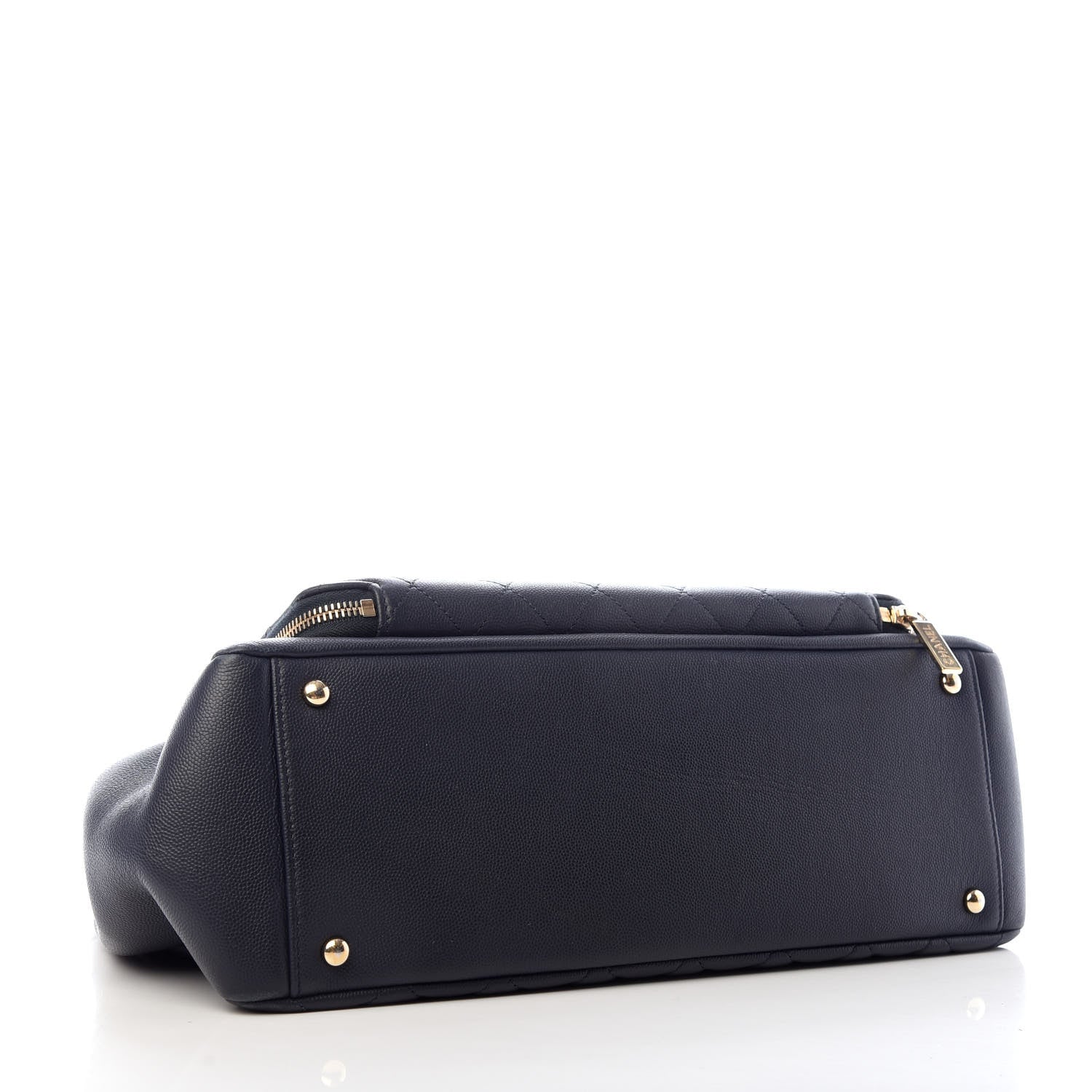 Chanel Caviar Quilted Large Business Affinity Shopping Bag Navy 4 of 9