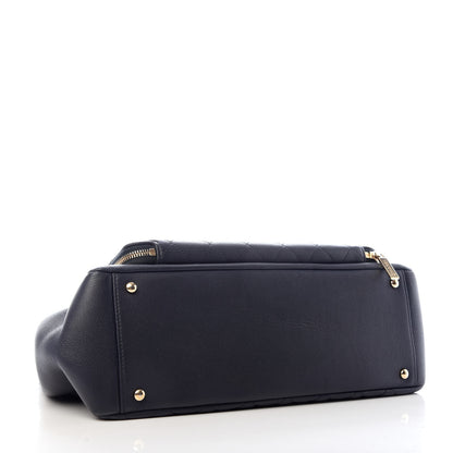 Chanel Caviar Quilted Large Business Affinity Shopping Bag Navy 4 of 9