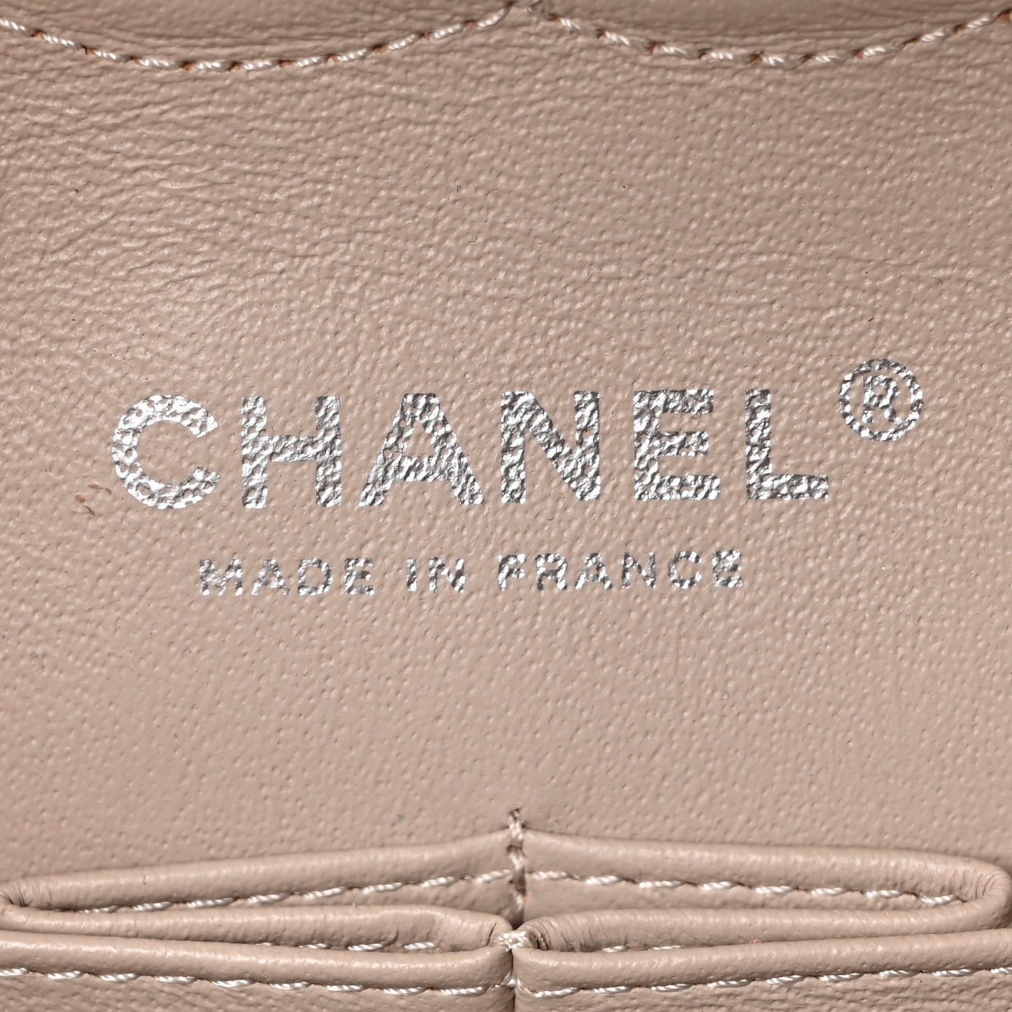 Lambskin Quilted Medium Double Flap Ivory