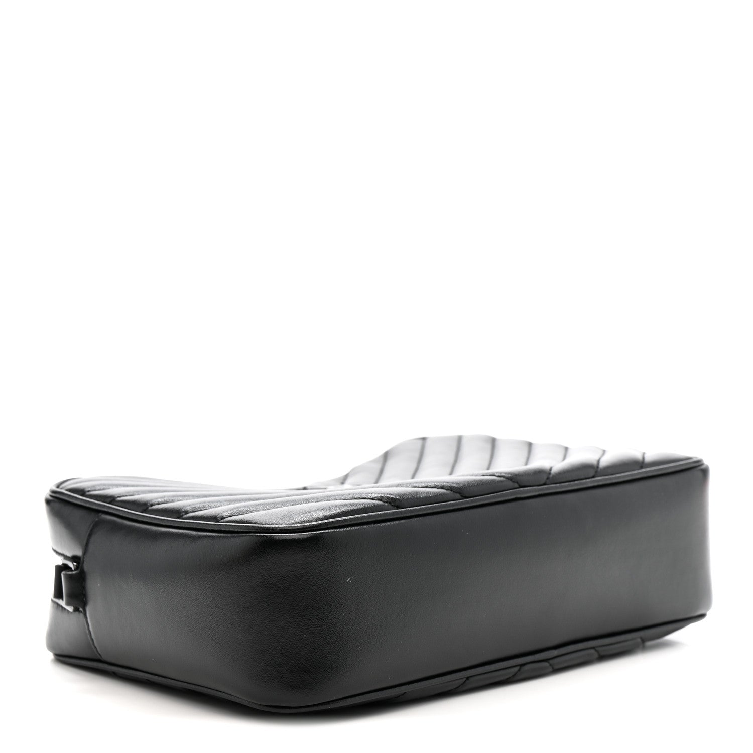 Saint Laurent Calfskin Matelasse Monogram Monochrome Lou Camera Bag Black 4 of 14