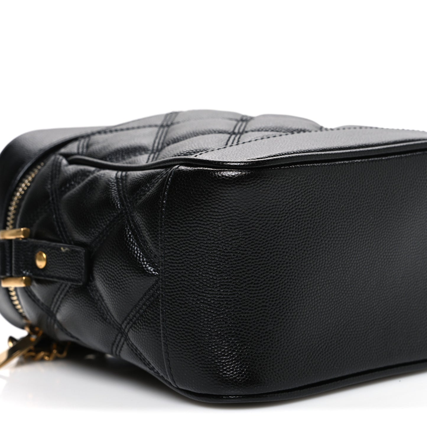 Grain de Poudre Quilted 80's Vanity Bag Black