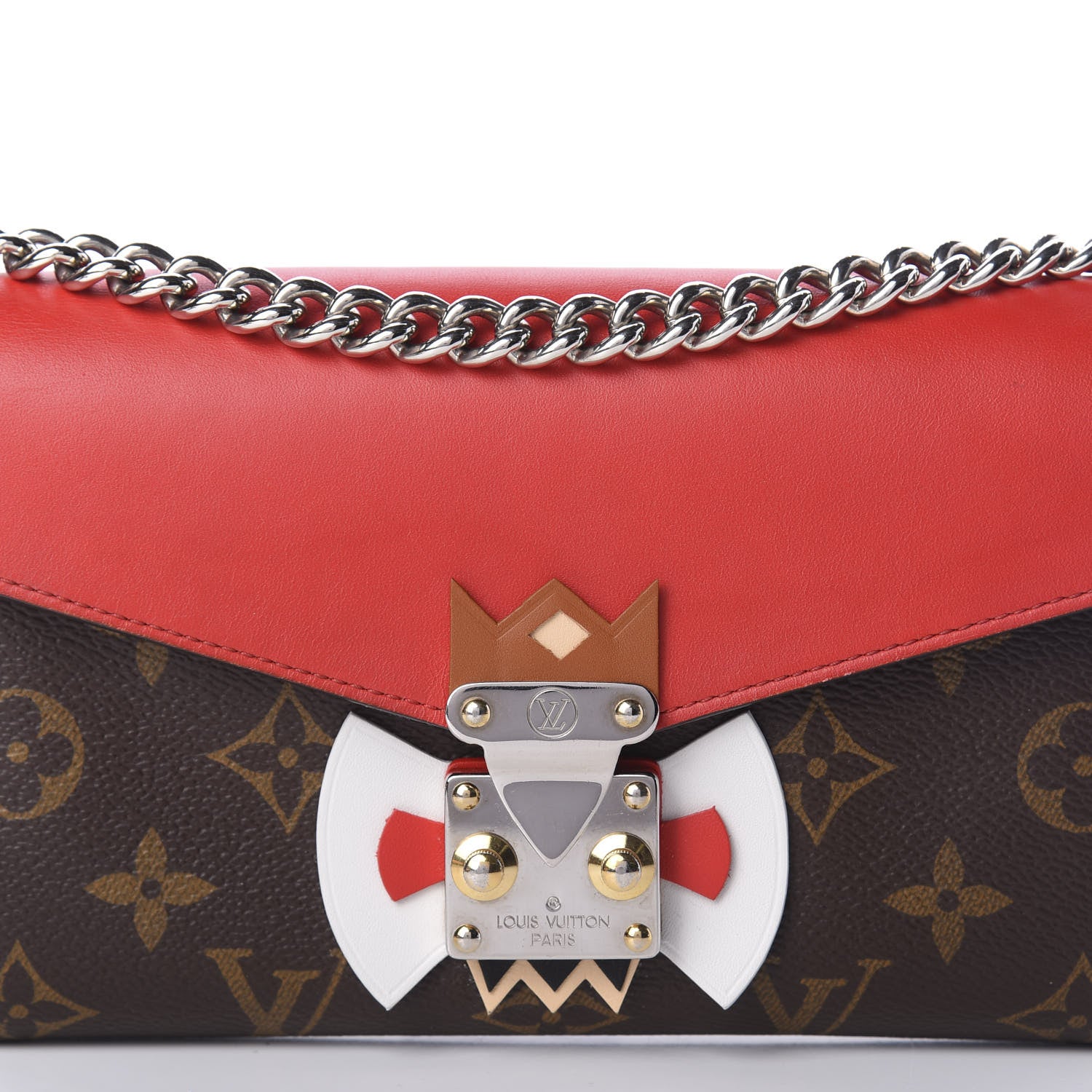 Louis Vuitton Monogram Tribal Mask Chain Wallet Rouge 10 of 10