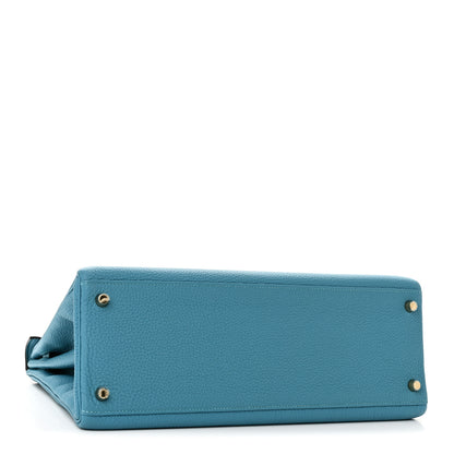 Hermes Togo Kelly Retourne 35 Turquoise 4 of 10