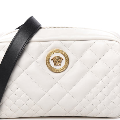Versace Nappa Quilted Medusa Tribute Camera Bag White 7 of 10