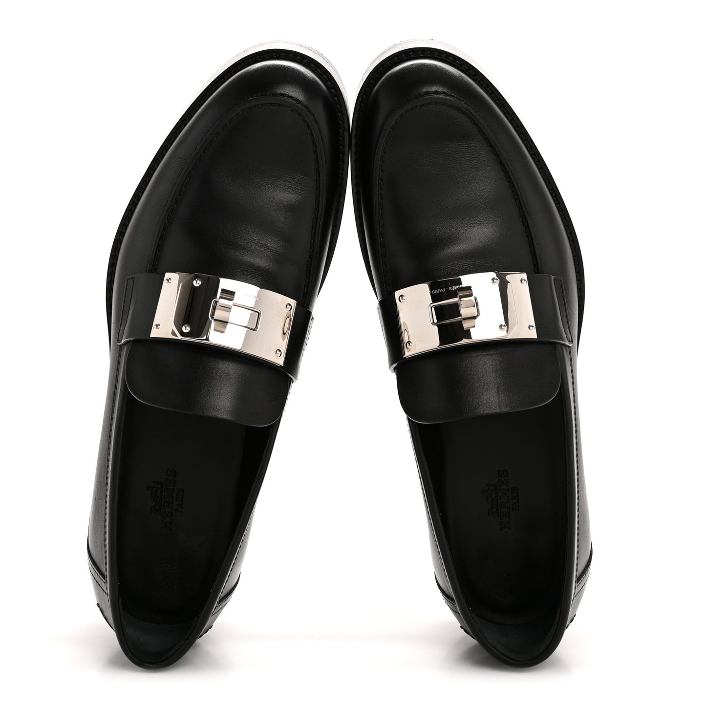 Calfskin Womens Hot Loafer 40 Black