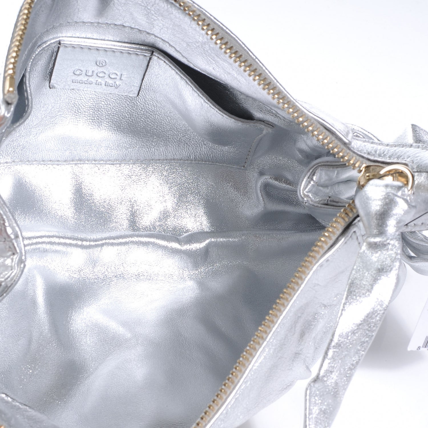 Gucci Leather Hysteria Clutch Silver 5 of 8