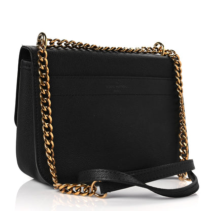 Louis Vuitton Grained Calfskin Lockme Chain Bag PM Black 3 of 8