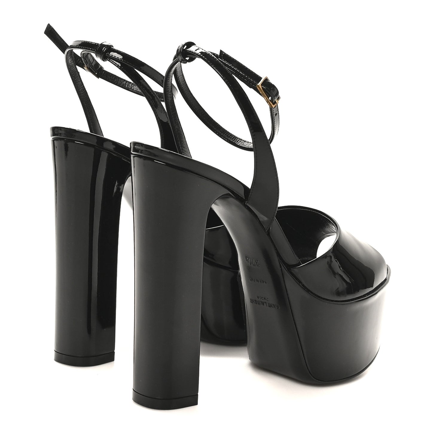 Vernice Grupy Sexy 95 Tanouk Platform Sandals 37.5 Black