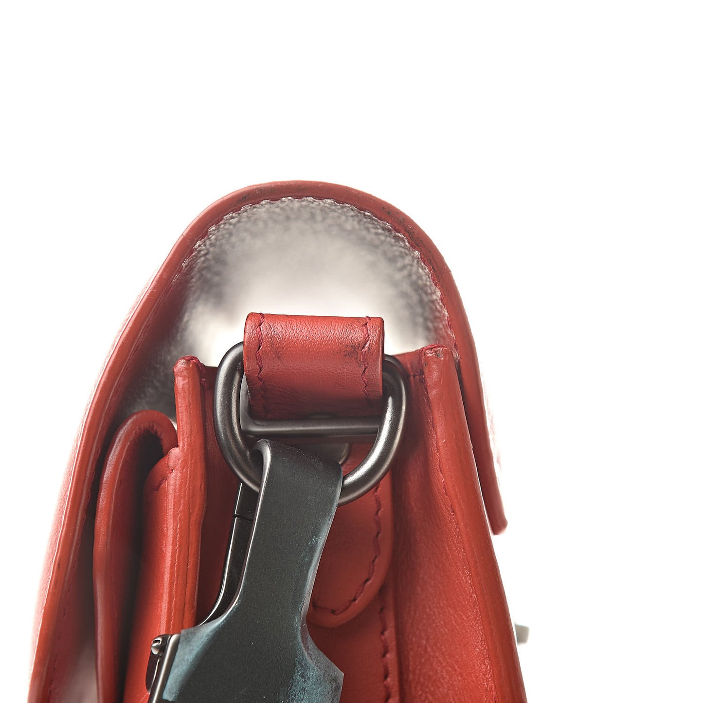 Calfskin Mini PS11 Classic Shoulder Bag Red