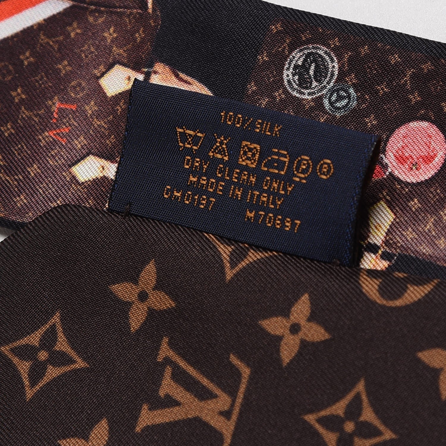 Louis Vuitton Silk Monogram Tribute to Speedy BB Bandeau 4 of 4