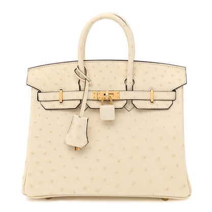 Hermes Ostrich Birkin 25 Nata 1 of 11