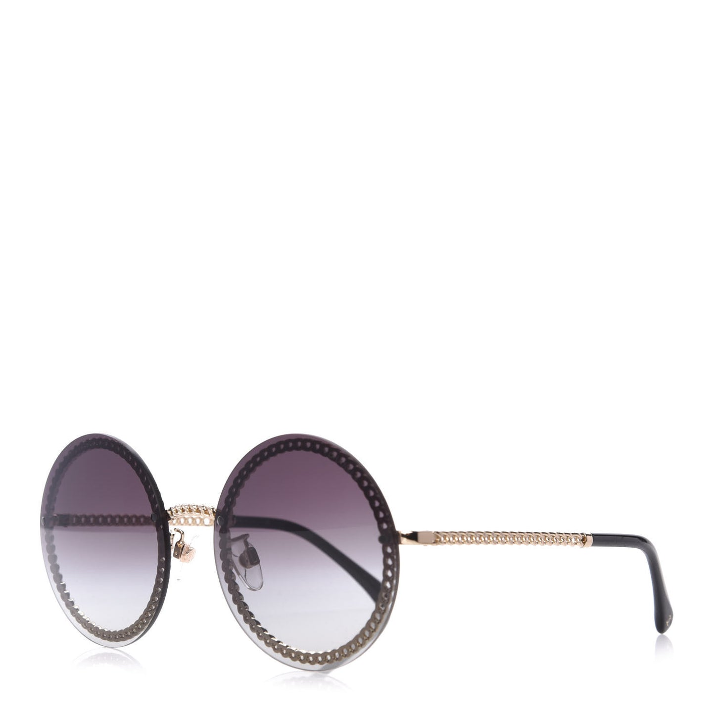 Round Chain Sunglasses 4245 Gold