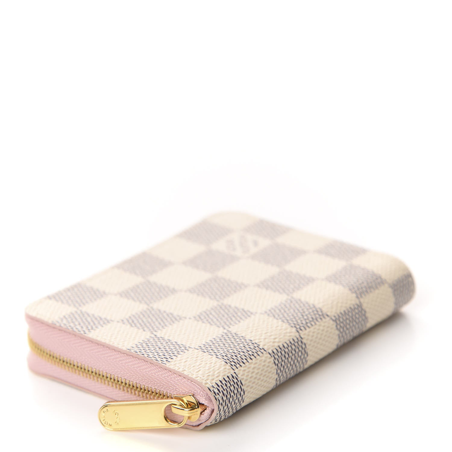 Louis Vuitton Damier Azur Zippy Coin Purse Rose Ballerine 4 of 8