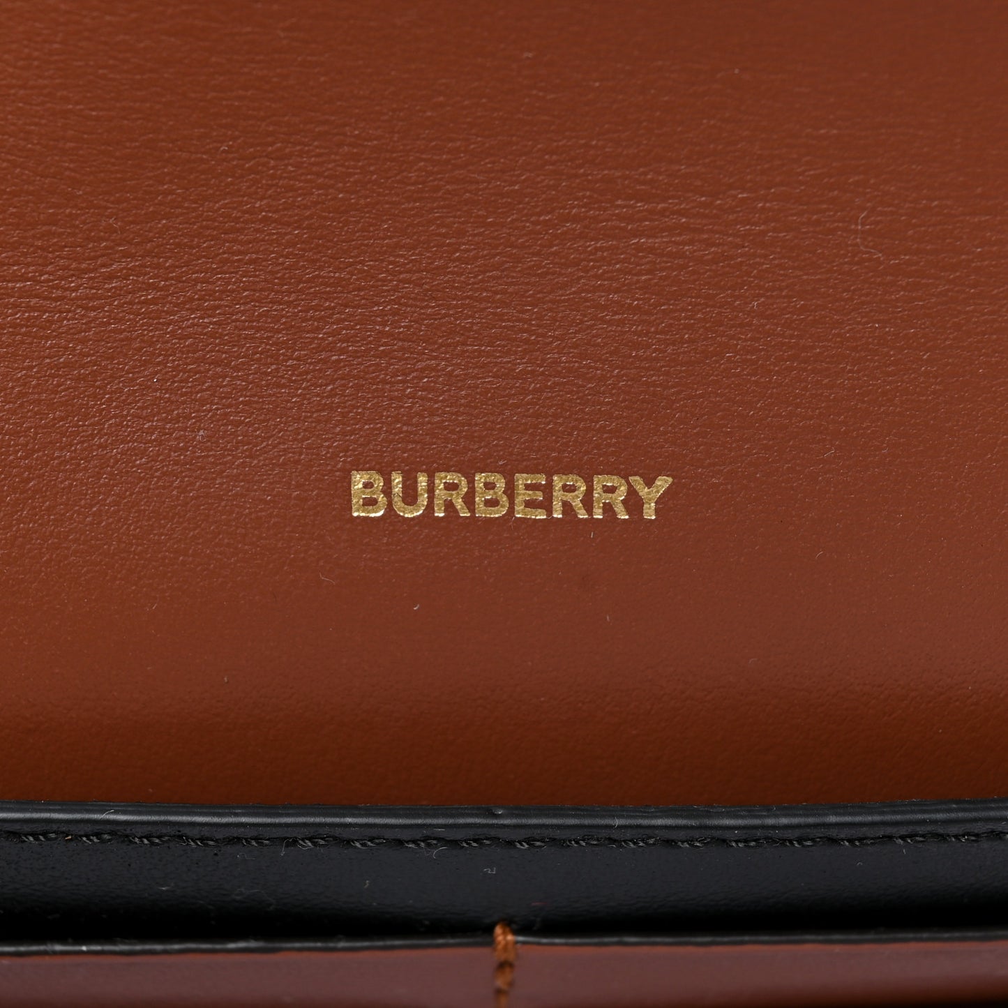 E-Canvas Monogram Stripe Hannah Wallet Bridle Brown