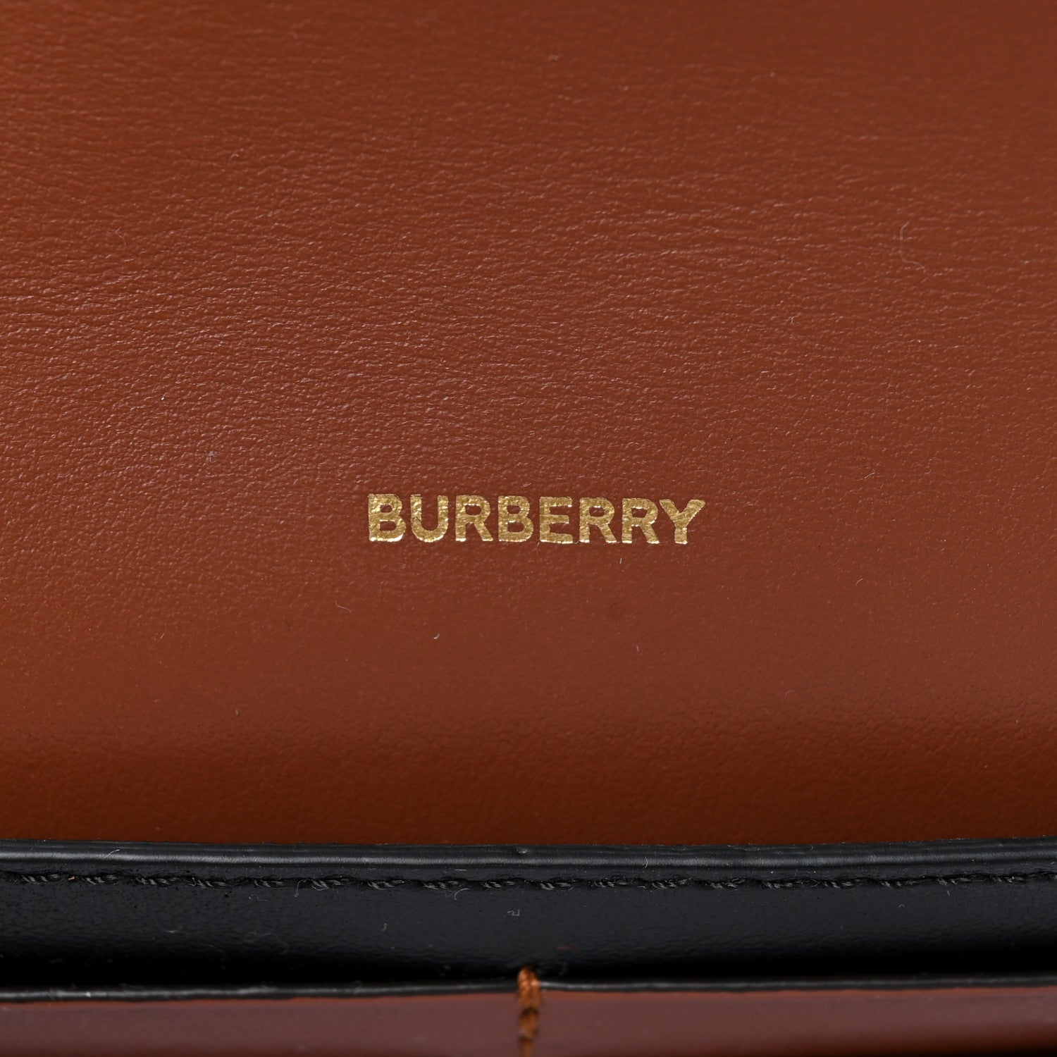 Burberry E-Canvas Monogram Stripe Hannah Wallet Bridle Brown 7 of 12