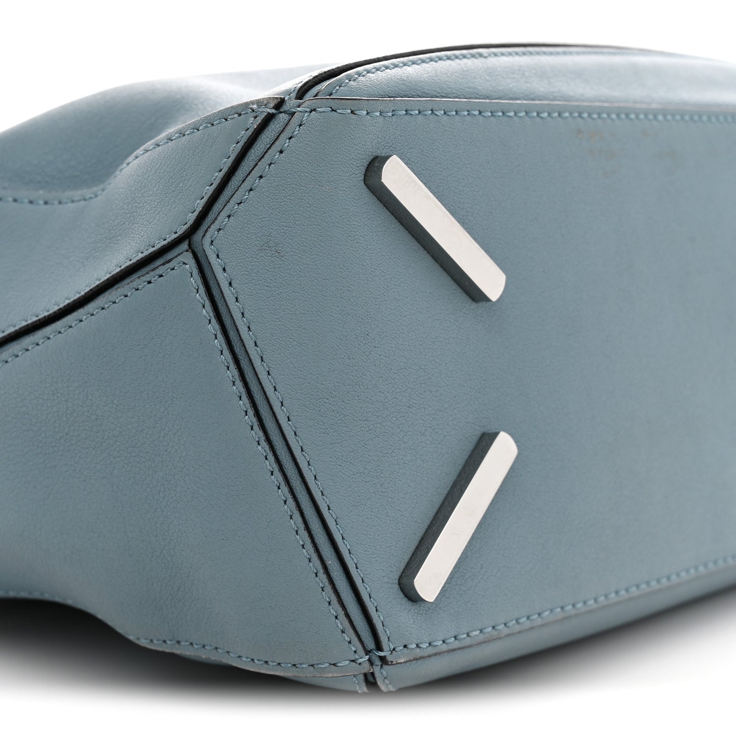 Calfskin Small Puzzle Bag Stone Blue