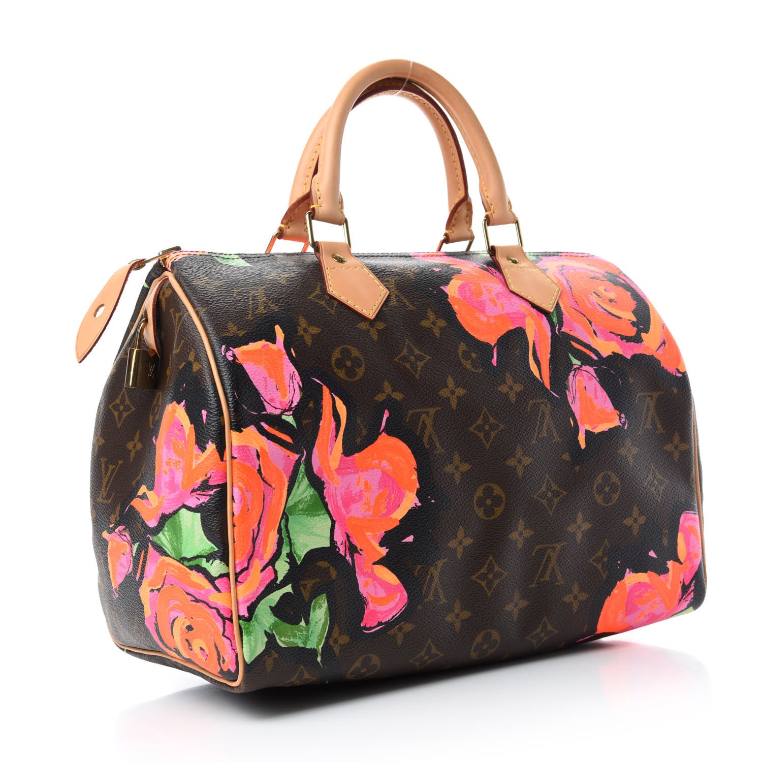 Louis Vuitton Monogram Roses Speedy 30 3 of 11