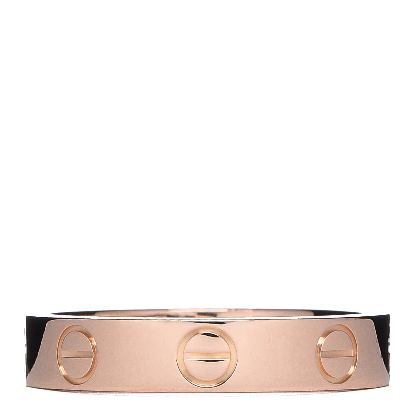 18K Pink Gold 3.5mm LOVE Wedding Band Ring 49 4.75