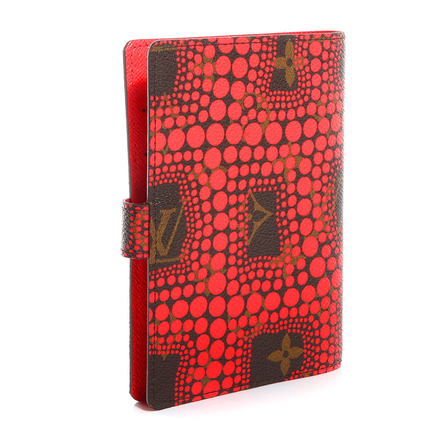 Monogram Kusama Town Small Ring Agenda Cover Red