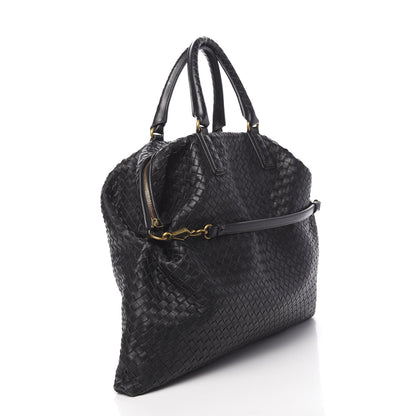Bottega Veneta Nappa Intrecciato Medium Convertible Tote Black 3 of 13