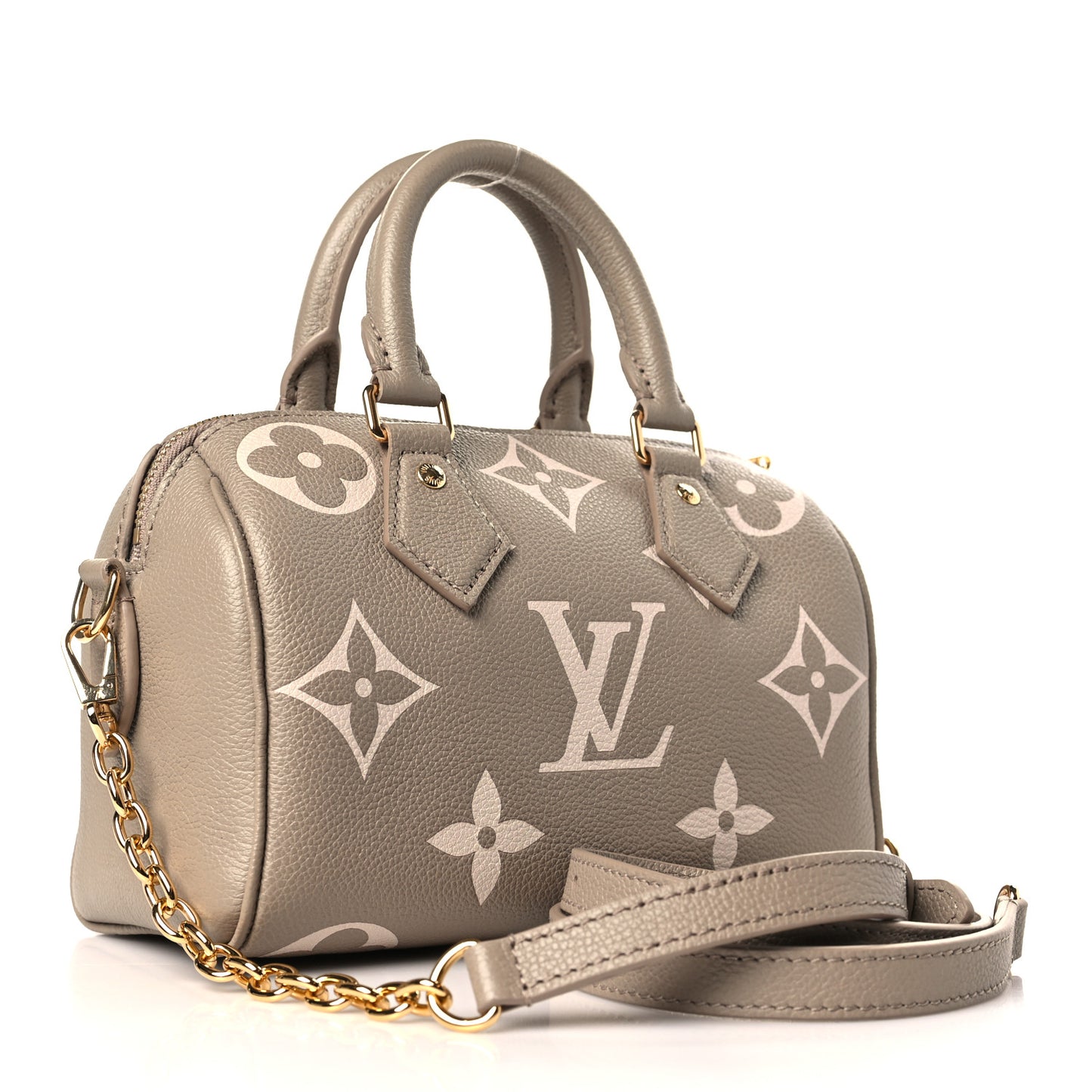 Empreinte Monogram Giant Speedy Bandouliere 20 Creme Beige