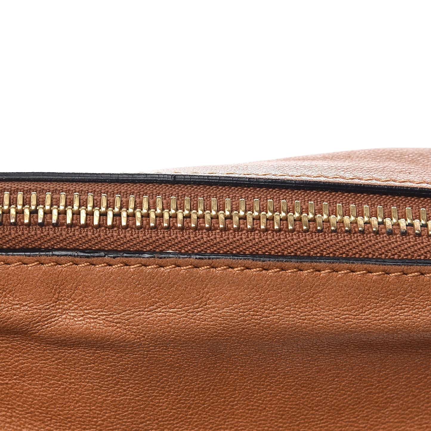 Calfskin Embroidered Medium Marcie Satchel Tan