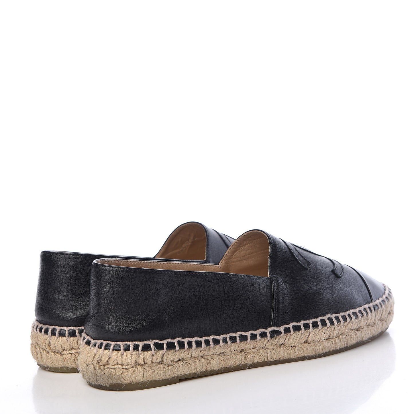 Lambskin CC Espadrilles 39 Black