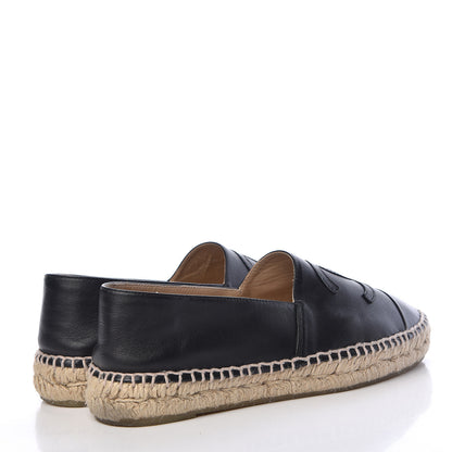 Chanel Lambskin CC Espadrilles 39 Black 4 of 16