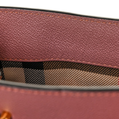 Burberry Soft Grain Calfskin Small Buckle Tote Dusty Pink 11 of 12
