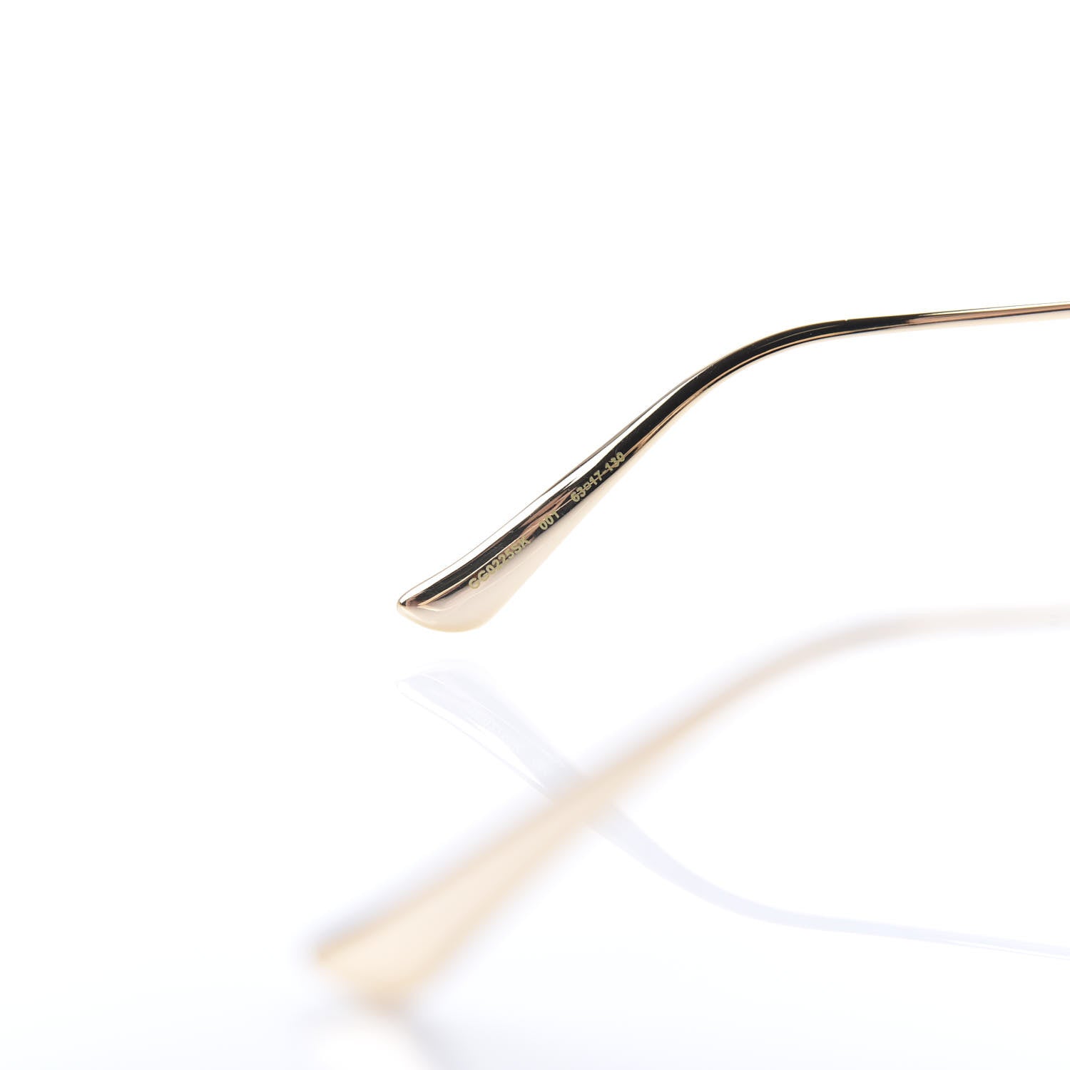 Gucci Metal Oversized Round Frame GG0225S Sunglasses Gold 5 of 8