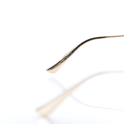 Gucci Metal Oversized Round Frame GG0225S Sunglasses Gold 5 of 8