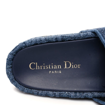 Christian Dior Oblique Denim D-Way Platform Sandal 36 Blue 8 of 9