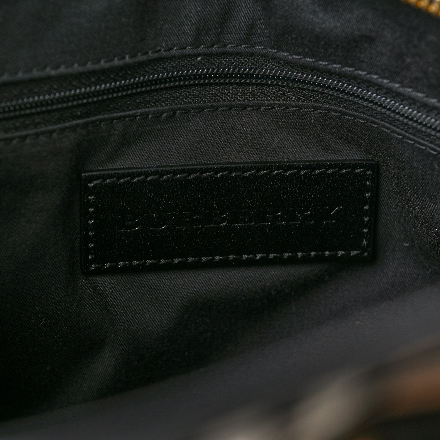 Burberry Haymarket Check Minford Portrait Tote Black 6 of 10