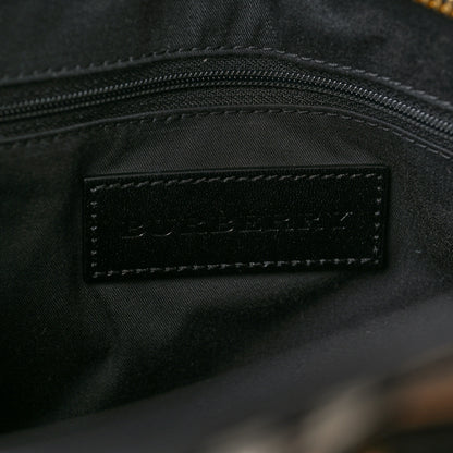 Burberry Haymarket Check Minford Portrait Tote Black 6 of 10