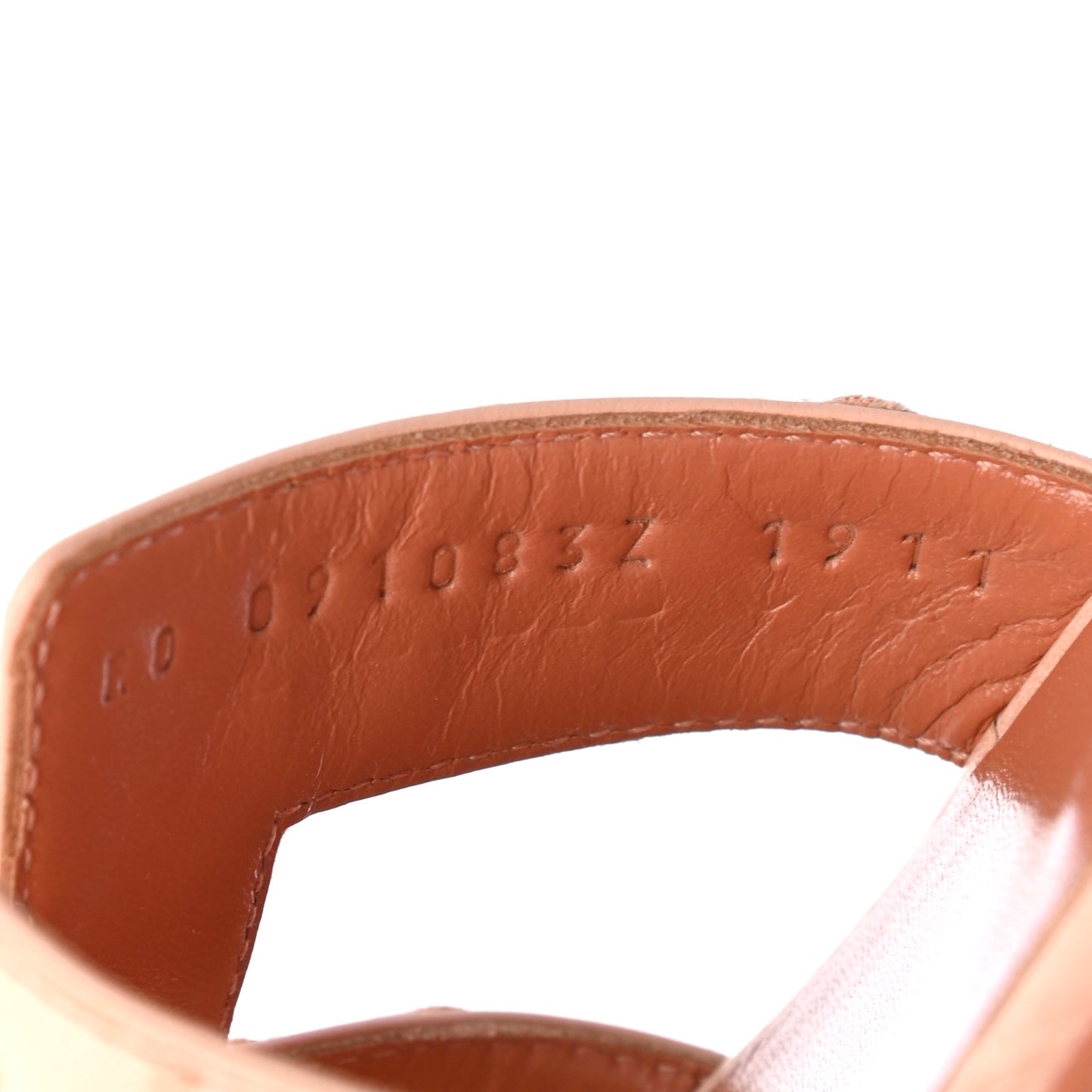 Ostrich Oran Sandals 37 Rose Bubinga
