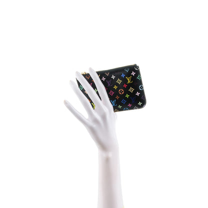 Louis Vuitton Monogram Multicolor Key Pouch Black Grenade 2 of 7