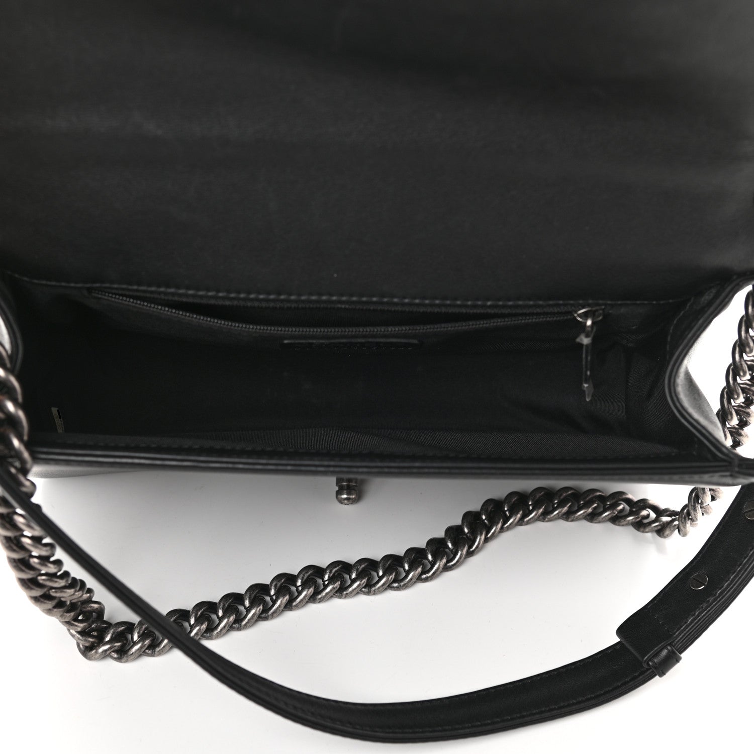 Chanel Calfskin Embossed New Medium Cordoba Boy Flap Black 5 of 9