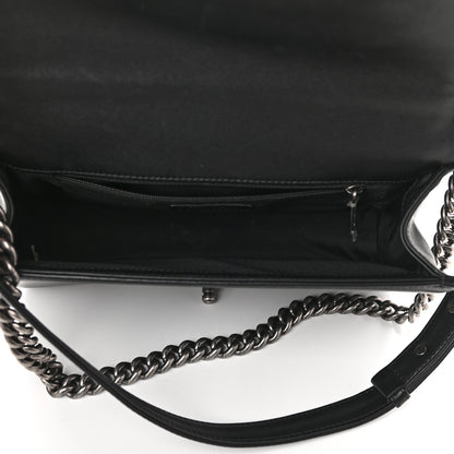 Chanel Calfskin Embossed New Medium Cordoba Boy Flap Black 5 of 9