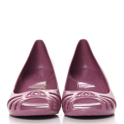 Gucci Rubber Jelly Marola Wedge 39 Fresia Rose 2 of 9