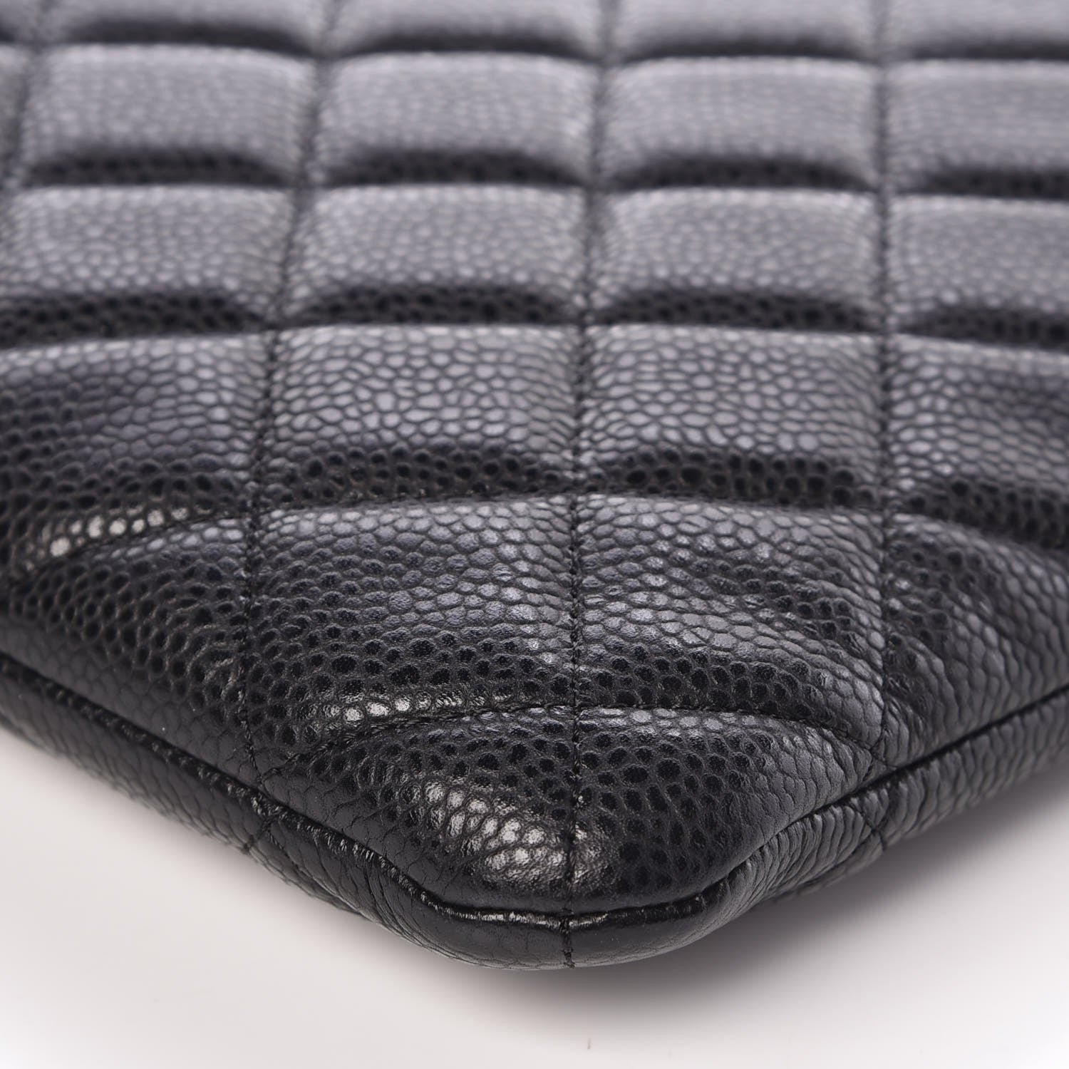 Chanel Caviar Quilted Large Cosmetic Case Black 9 of 11