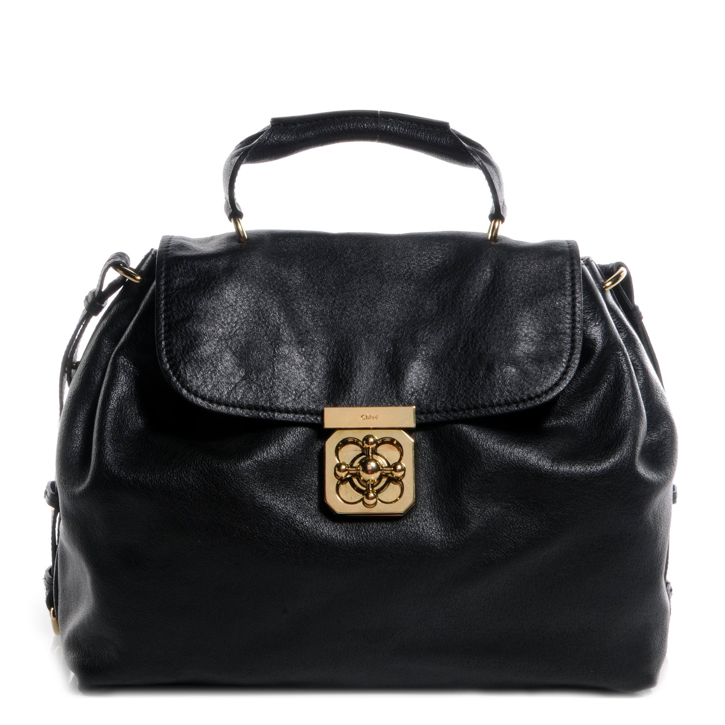 Calfskin Elsie Satchel Black