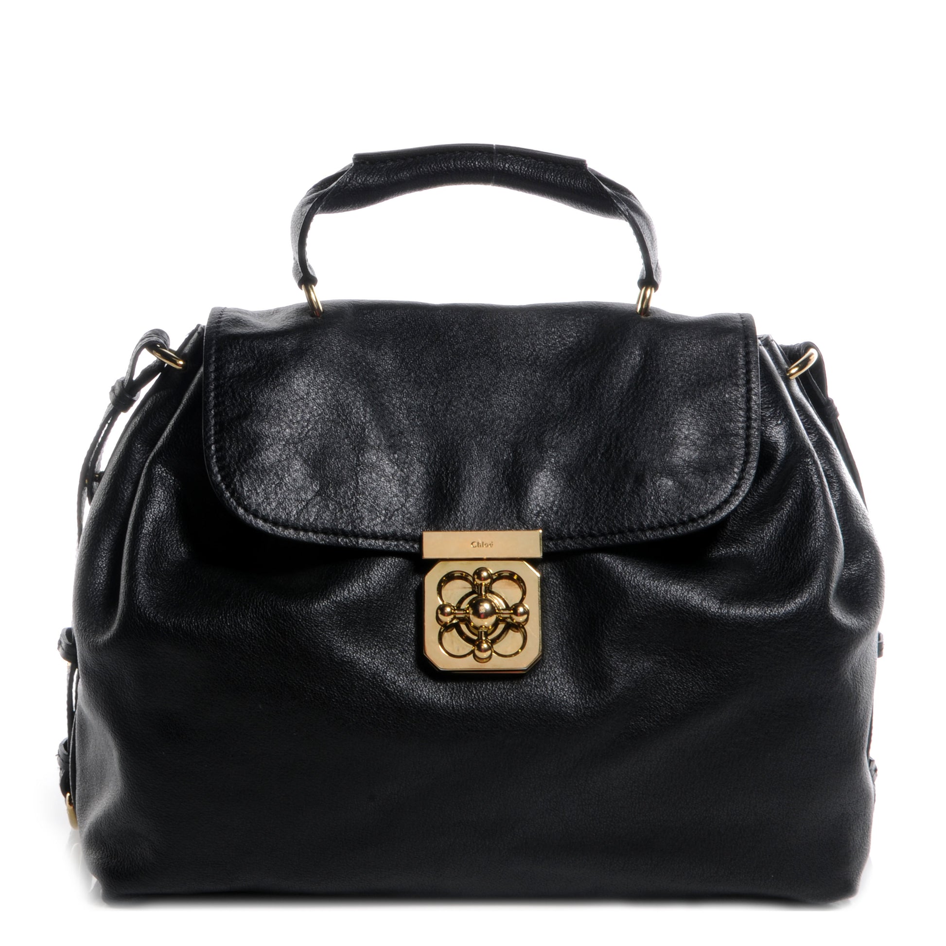 Chloe Calfskin Elsie Satchel Black 1 of 10