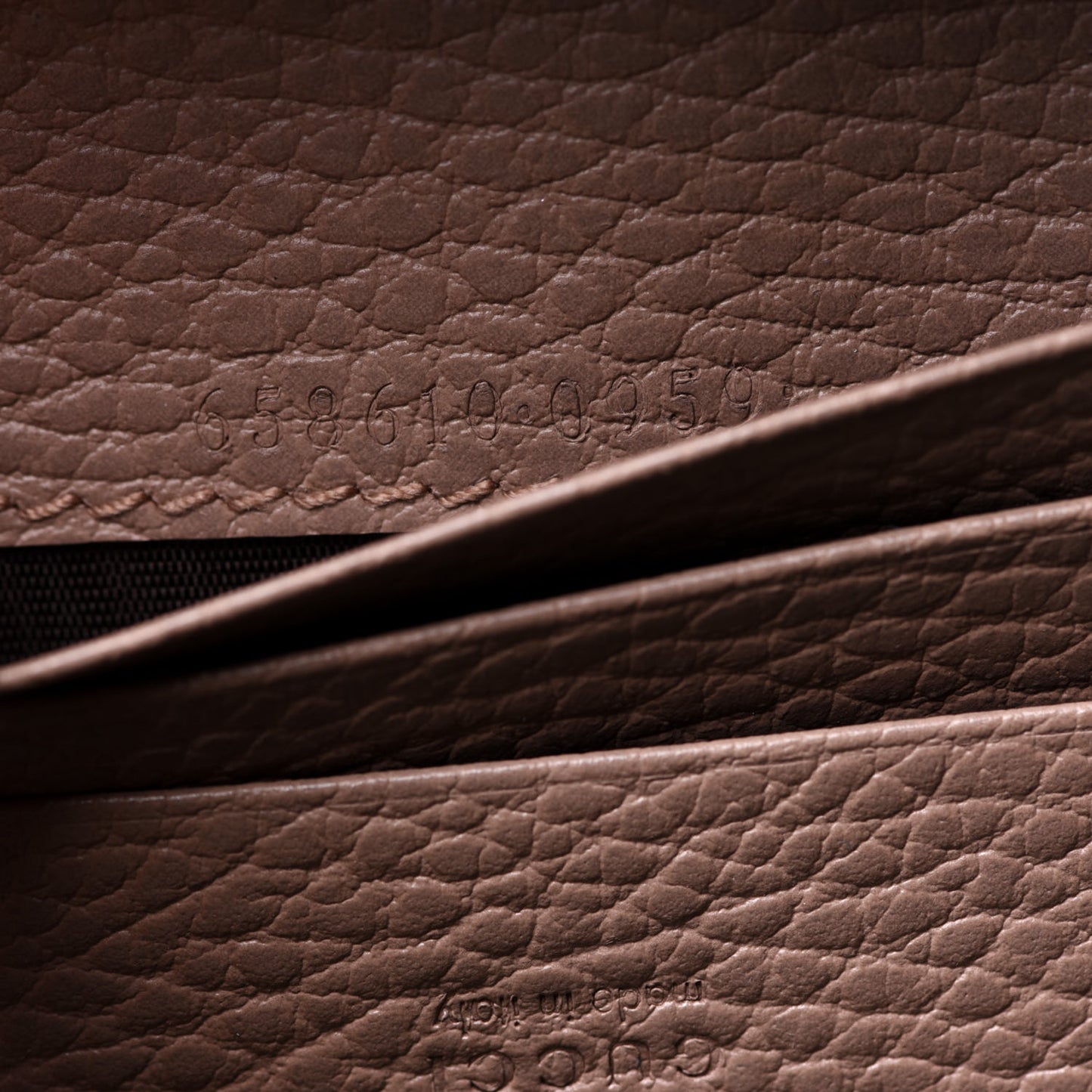 Dollar Calfskin GG Supreme Monogram GG Marmont Card Case Porcelain Rose Beige Ebony